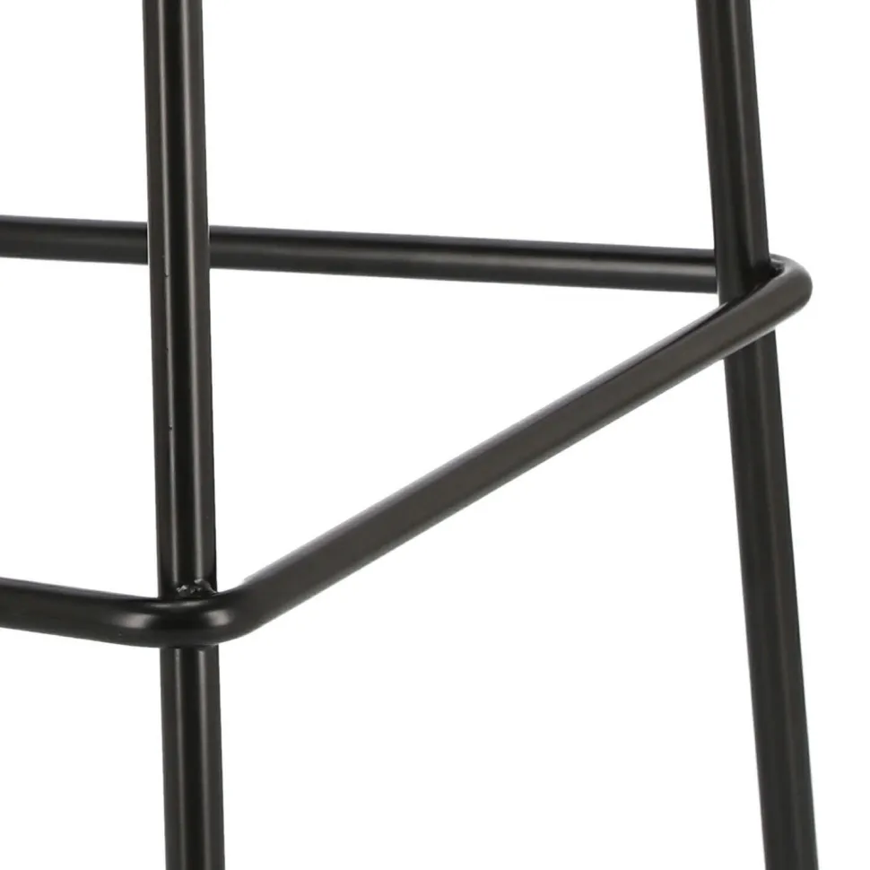 Stołek barowy Grego czarny nowoczesny 75cm