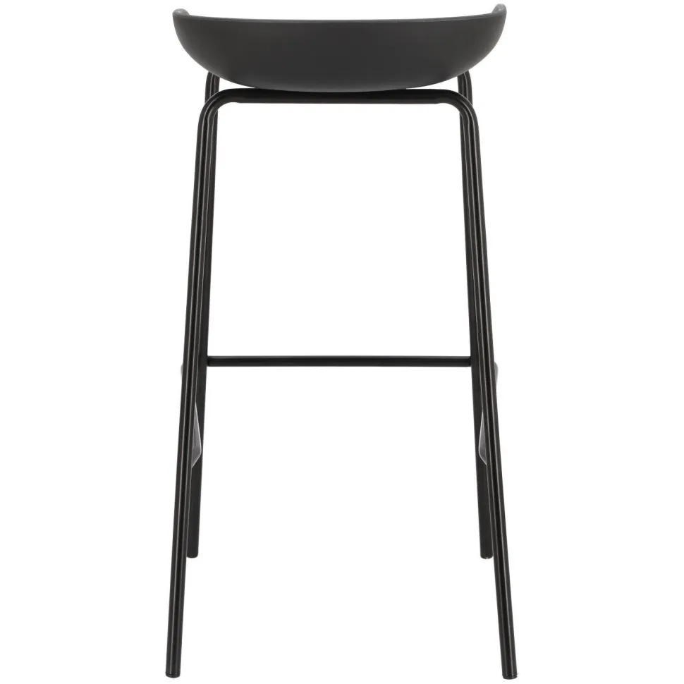 Stołek barowy Grego czarny nowoczesny 75cm