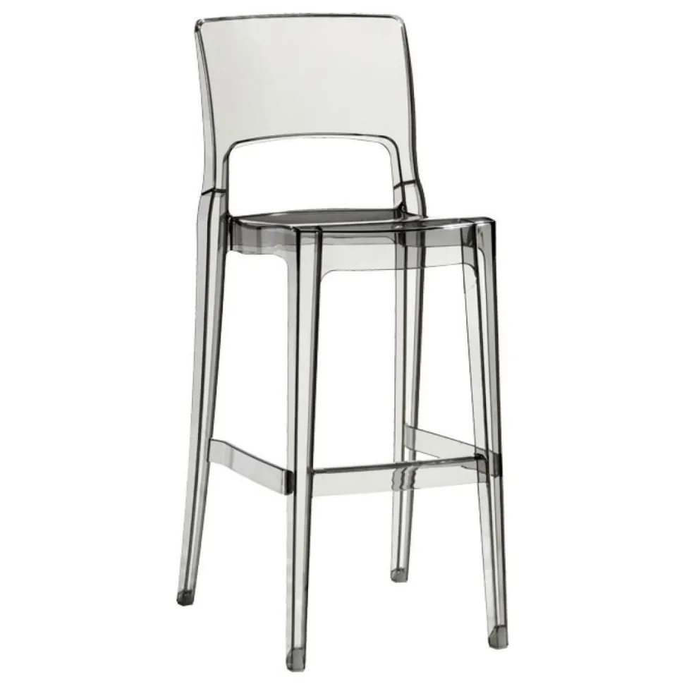Stołek barowy Isy transparentny