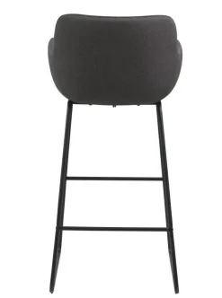 Stołek barowy Lisa dark grey tapicerowany