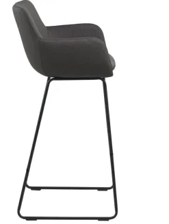 Stołek barowy Lisa dark grey tapicerowany