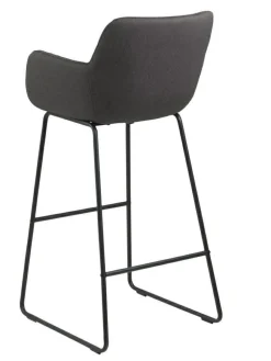 Stołek barowy Lisa dark grey tapicerowany