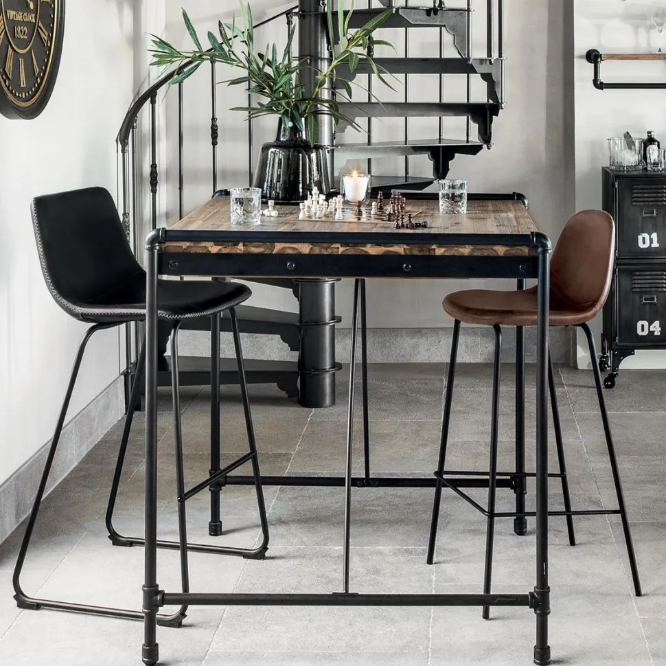 Stołek barowy Lois czarny