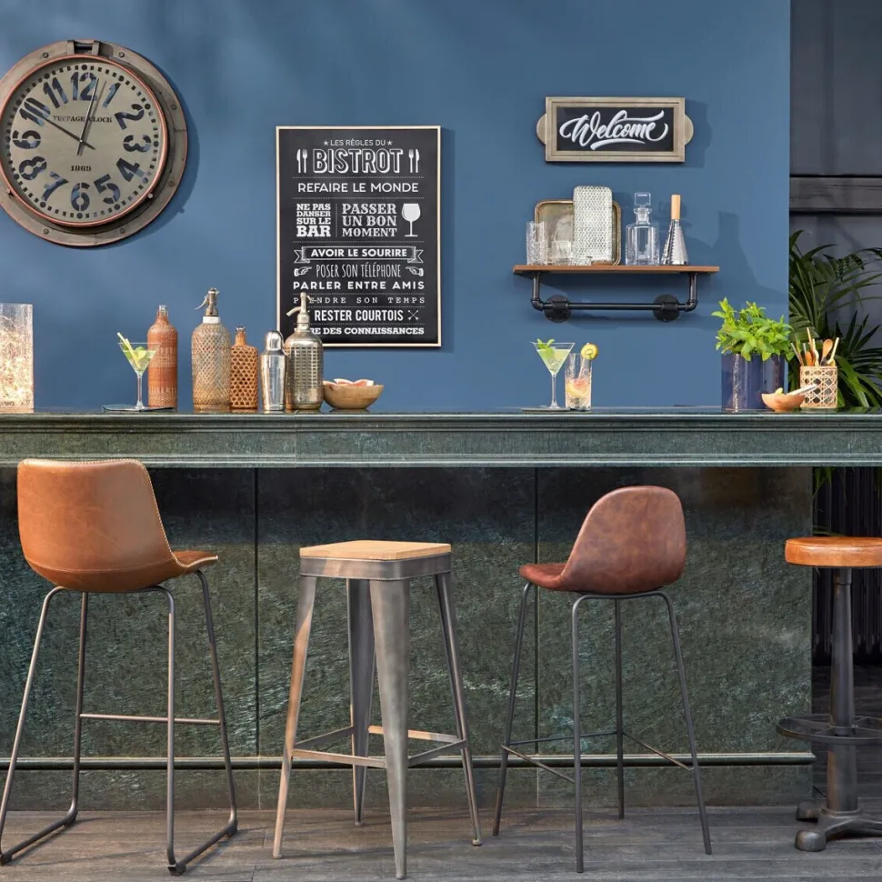 Stołek barowy Lois czarny