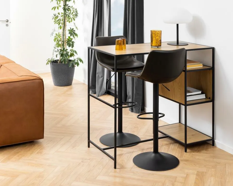 Stołek barowy Oregon high PU czarny