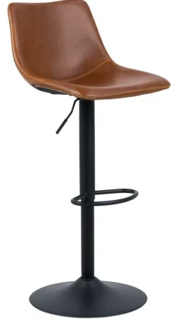 Stołek barowy Oregon high PU brandy hoker