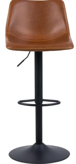 Stołek barowy Oregon high PU brandy hoker