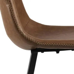 Stołek barowy Oregon PU brandy loftowy