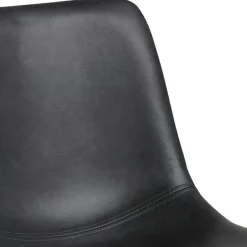 Stołek barowy Oregon PU czarny loftowy