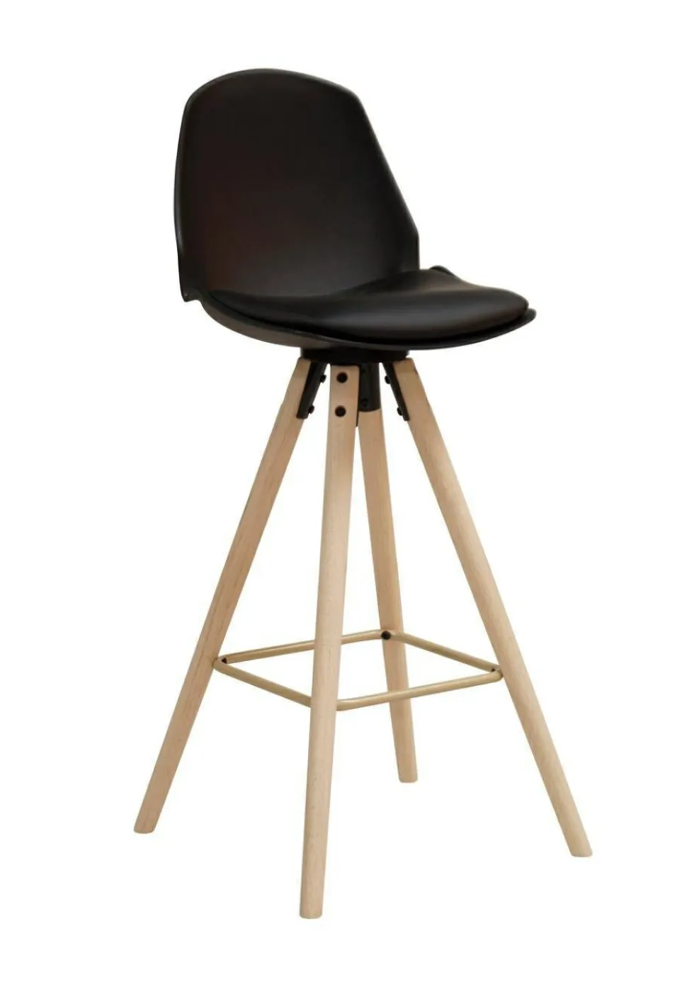 Stołek barowy Oslo czarny wood