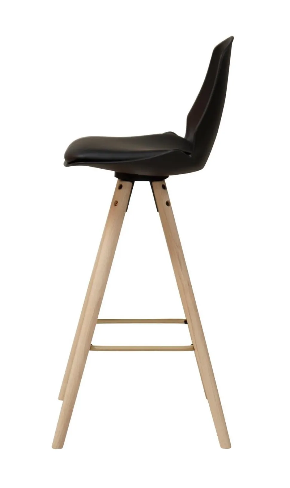 Stołek barowy Oslo czarny wood