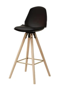 Stołek barowy Oslo czarny wood