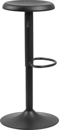 Stołek barowy Regulowany Finch czarny