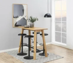 Stołek barowy Regulowany Finch VIC Dark grey