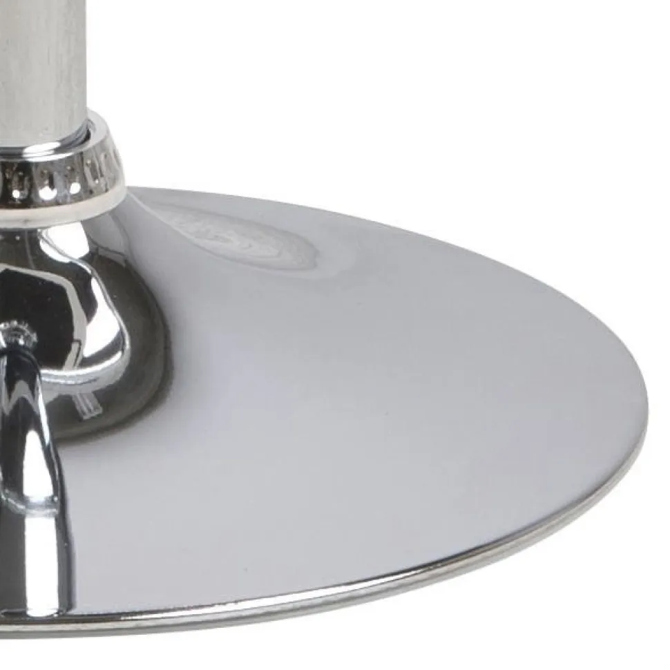 Stołek barowy Regulowany Grace biały/czarny