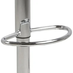 Stołek barowy Regulowany Grace biały/czarny