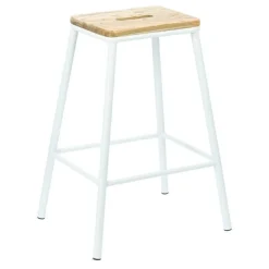 Stołek barowy Seattle White loftowy