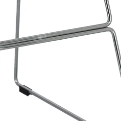 Stołek barowy Shell biały glamour