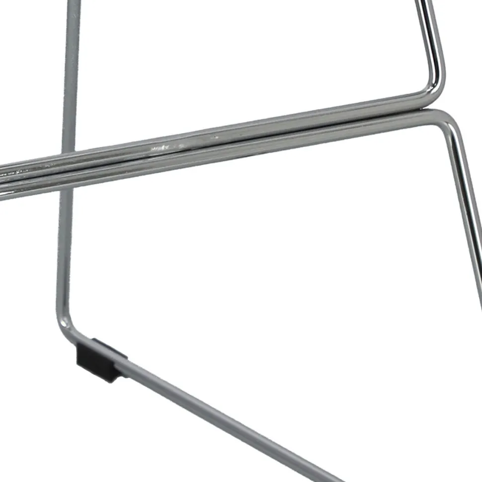 Stołek barowy Shell biały glamour