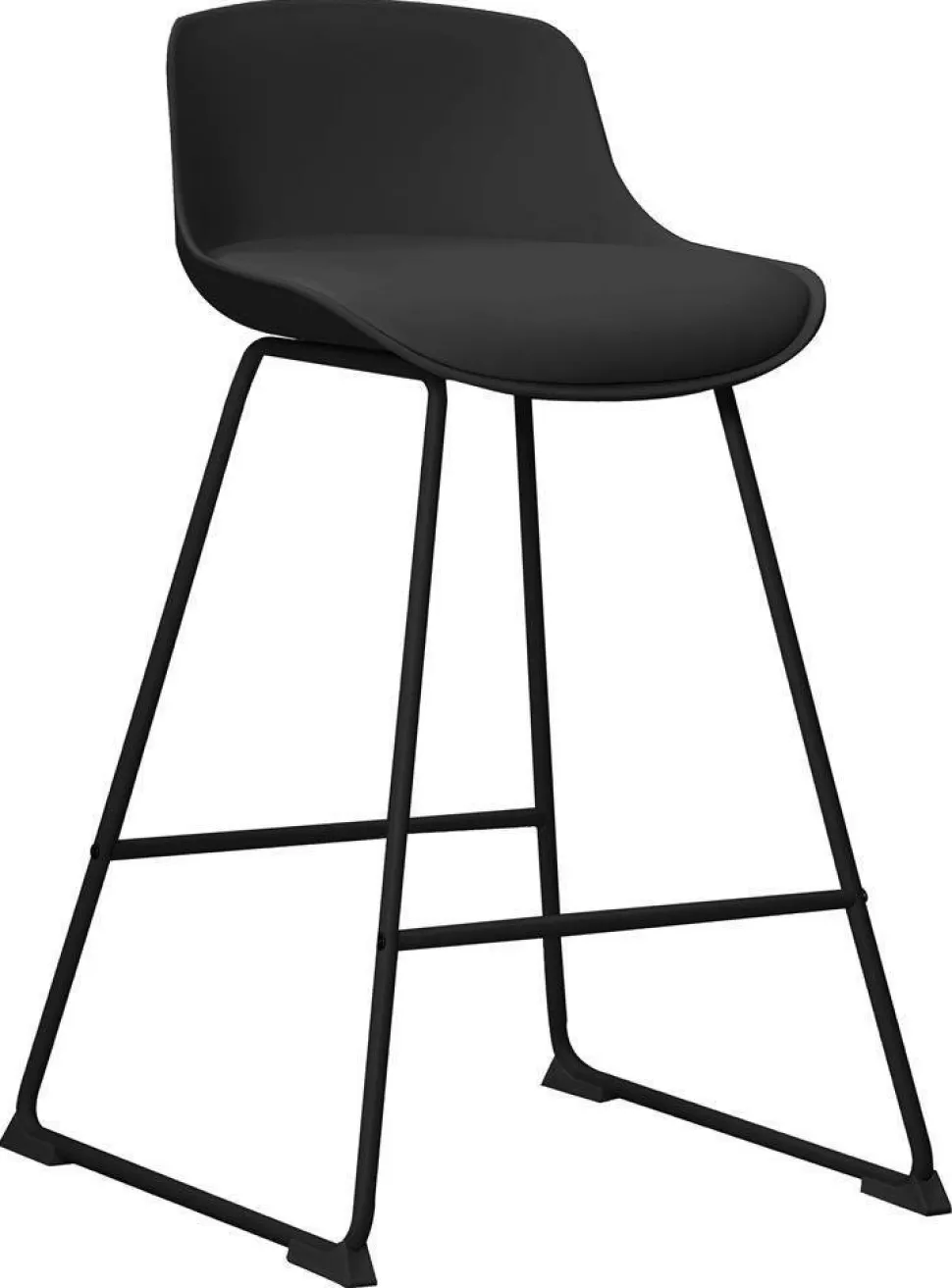 Stołek barowy Tina low Black PU