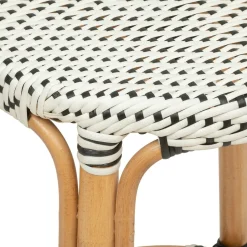 Stołek barowy Trecia biały/naturalny