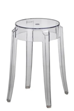 Stołek Duch 46 cm inspirowany Ghost transparentny