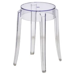 Stołek Duch 46 cm inspirowany Ghost transparentny