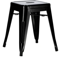 Stołek Paris czarny inspirowany Tolix
