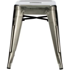 Stołek Paris metaliczny inspirowany Tolix