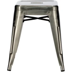 Stołek Paris metaliczny inspirowany Tolix