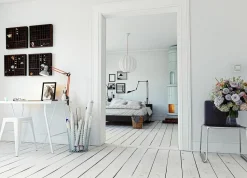 Stołek Paris niebieski inspirowany Tolix