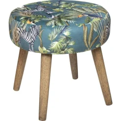 Stołek Sango niebieski/naturalny