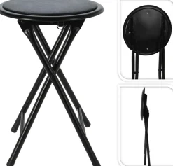 Stołek taboret Margo slim czarny