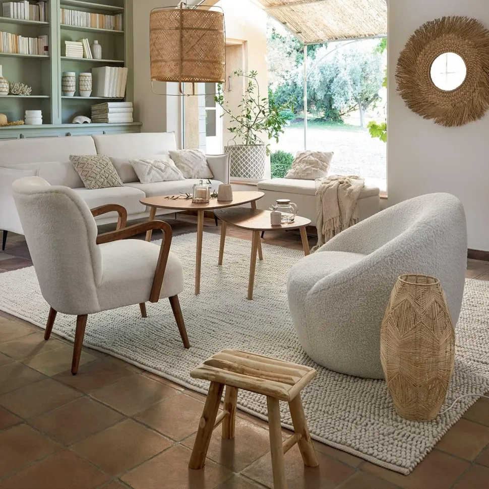 Stołek Woody drewniany topola