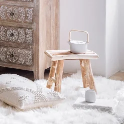 Stołek Woody drewniany topola