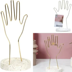 Stojak na biżuterię Arty złoty/ terrazzo