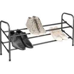 Stojak na buty- 10 par czarny, metalowy