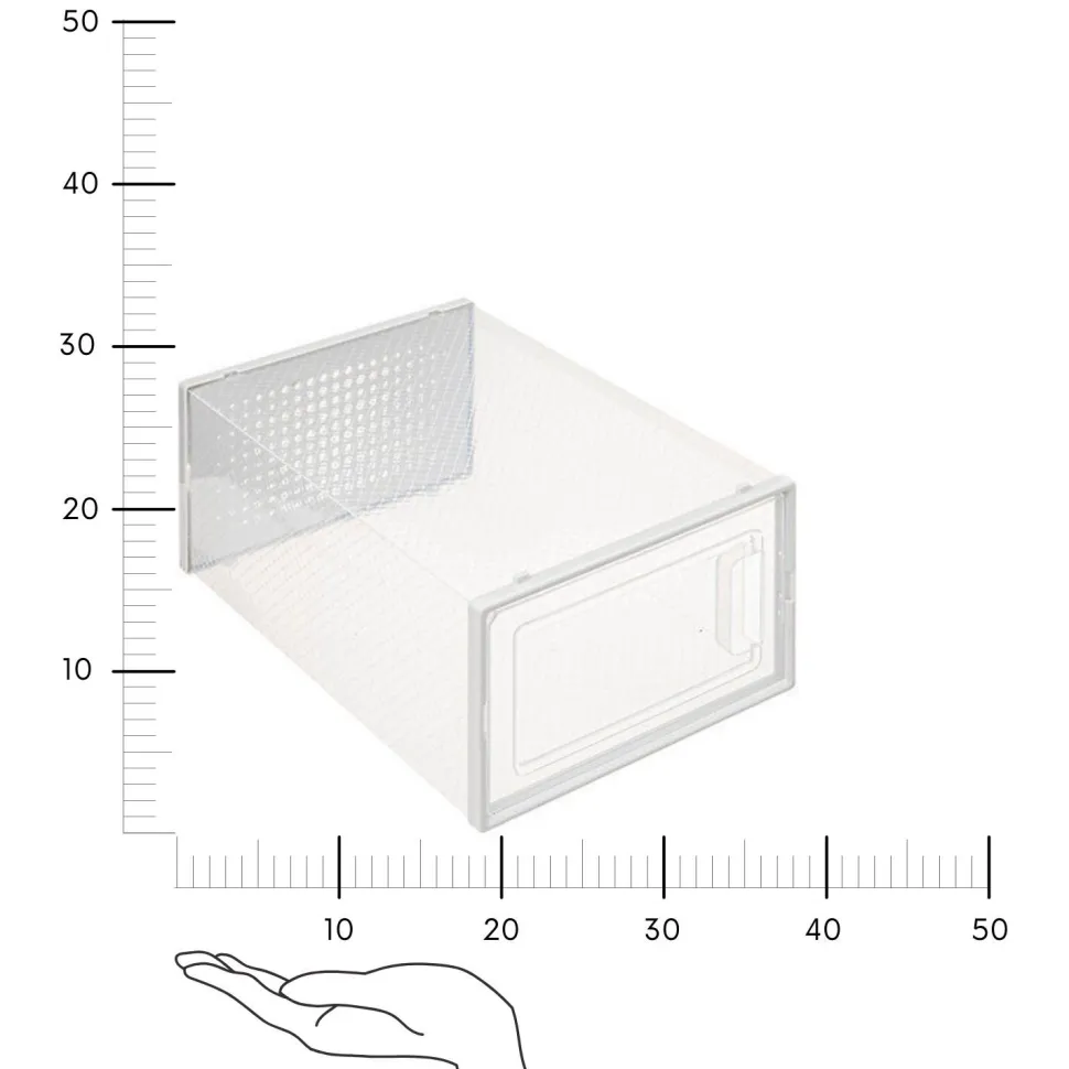 Stojak na buty Stak transparentny