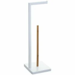 Stojak na papier toaletowy Natureo biały