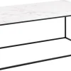 Stolik Barossa 110x55cm biały marmur
