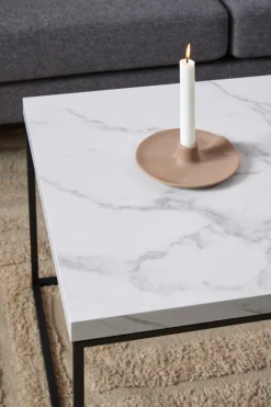 Stolik Barossa 110x55cm biały marmur