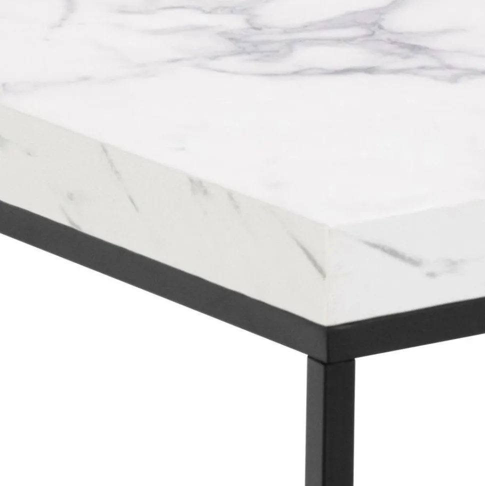 Stolik Barossa 40x40cm biały marmur