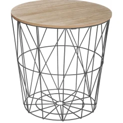 Stolik boczny Kumi naturalny/czarny