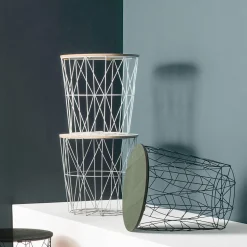 Stolik boczny Kumi naturalny/czarny