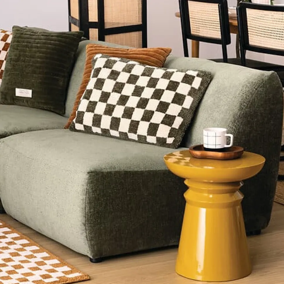 Stolik Jaya żółty metalowy