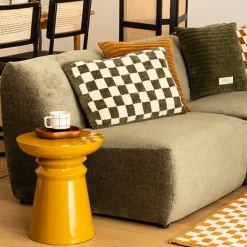 Stolik Jaya żółty metalowy