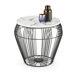 Stolik kawowy Arkada biały marmur/