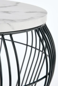 Stolik kawowy Arkada biały marmur/