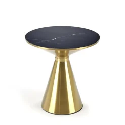 Stolik kawowy Aventure czarny marmur /złoty