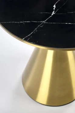 Stolik kawowy Aventure czarny marmur /złoty